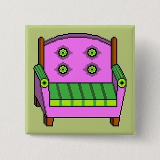 Badge Carré 5 Cm Fauteuil de mauvais goût