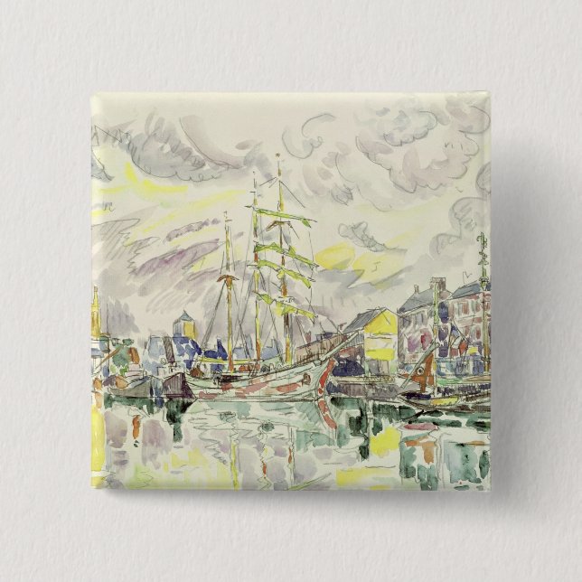 Badge Carré 5 Cm Fecamp, 1934 (Devant)