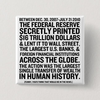 Badge Carré 5 Cm Federal Reserve auditent
