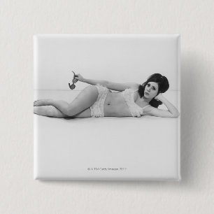 Badge Carré 5 Cm Femme dans les vêtements de bain