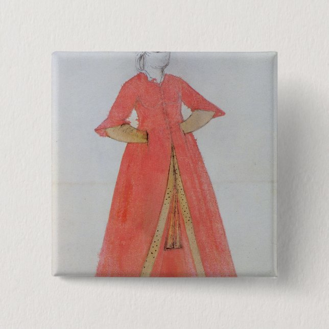 Badge Carré 5 Cm Femme turque (Devant)