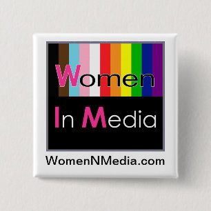Badge Carré 5 Cm Femmes Dans La Pochette Médiatique