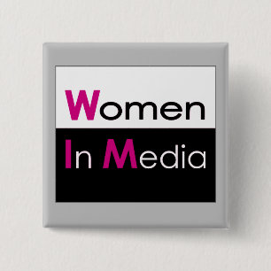 Badge Carré 5 Cm Femmes Dans La Pochette Médiatique