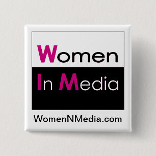 Badge Carré 5 Cm Femmes Dans La Pochette Médiatique