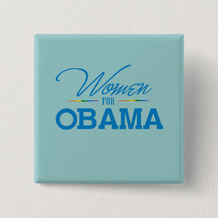 Badge Carré 5 Cm Femmes pour Obama