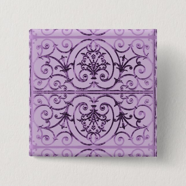 Badge Carré 5 Cm Fer Highgate (Devant)