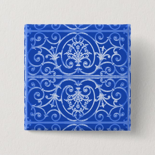 Badge Carré 5 Cm Fer Highgate (Devant)