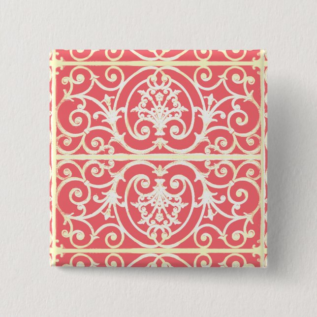 Badge Carré 5 Cm Fer Highgate (Devant)