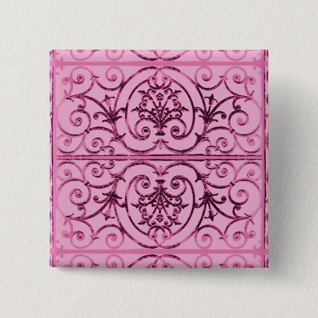 Badge Carré 5 Cm Fer Highgate (Devant)