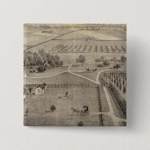 Badge Carré 5 Cm Ferme et résidence de Central Park