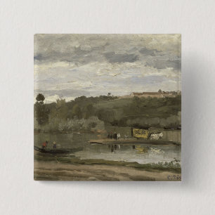Badge Carré 5 Cm Ferry de Camille Pissarro   chez