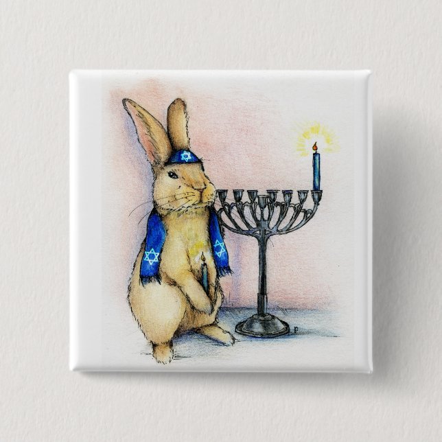 Badge Carré 5 Cm Festival des lumières (Devant)