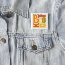Badge Carré 5 Cm Fête de Bloc d'Automne de Style Rétro