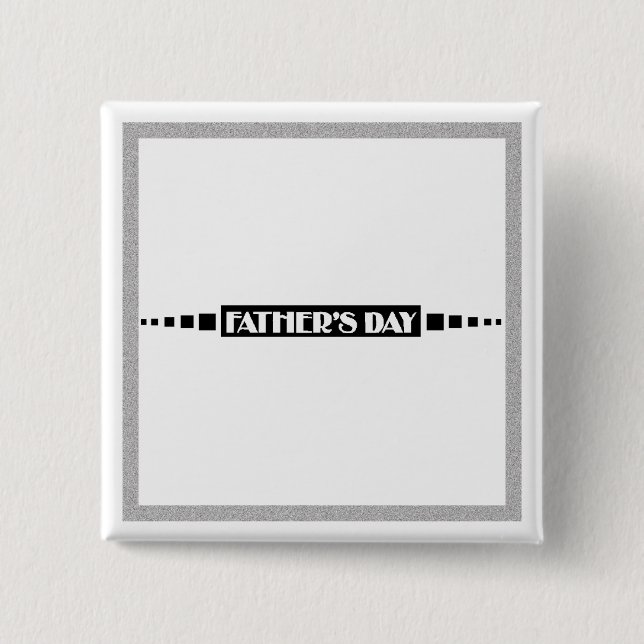 BADGE CARRÉ 5 CM FÊTE DES PÈRES - (Devant)