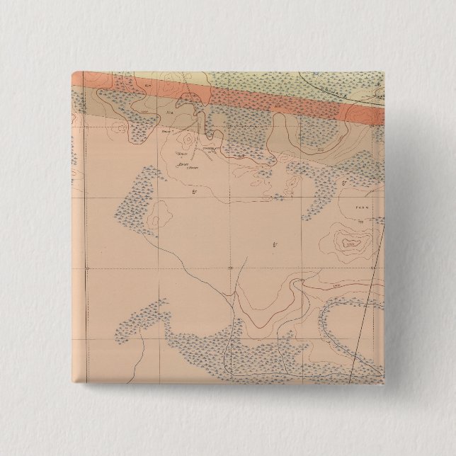 Badge Carré 5 Cm Fiche géologique détaillée XXIII (Devant)