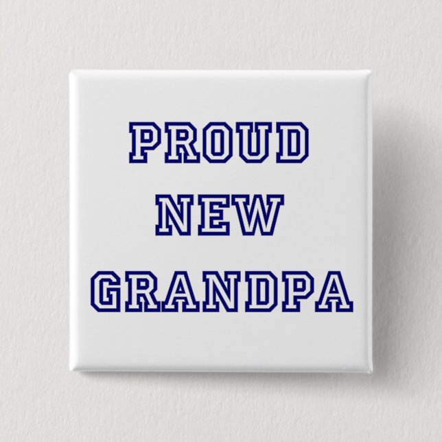 Badge Carré 5 Cm Fiers nouveaux T-shirts Grandpa-University (Devant)