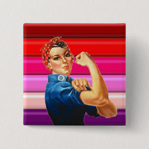Badge Carré 5 Cm Fierté lesbienne
