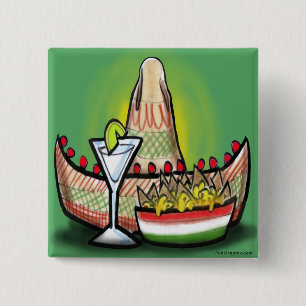 Badge Carré 5 Cm Fiesta