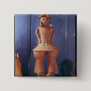 Badge Carré 5 Cm Figure de Haniwa, 250-550