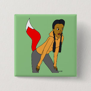 Badge Carré 5 Cm fille foy