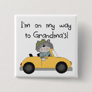 Badge Carré 5 Cm Fille - sur mon chemin aux T-shirts et aux cadeaux