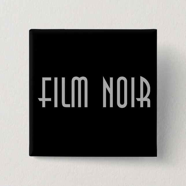 Badge Carré 5 Cm Film Noir (Devant)