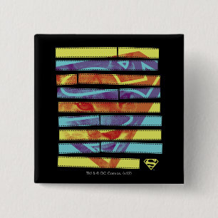Badge Carré 5 Cm Filmstrip Supergirl