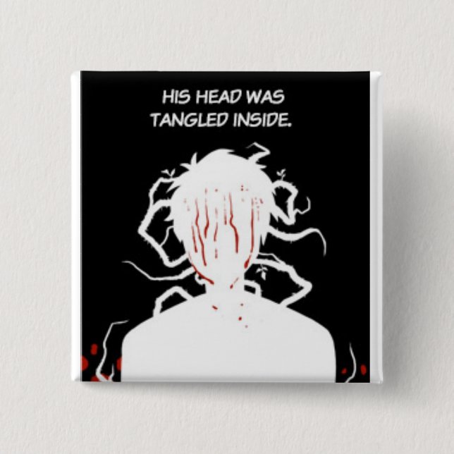 Badge Carré 5 Cm FindChaos - embrouillé (Devant)