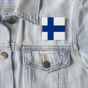 Badge Carré 5 Cm Finland