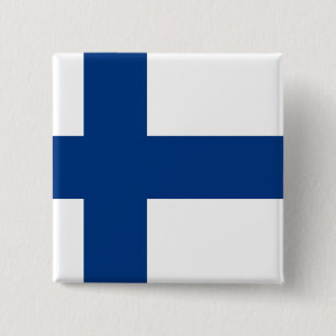 Badge Carré 5 Cm Finland (Finnish) Flag