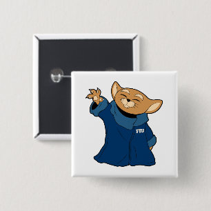 Badge Carré 5 Cm FIU  Roary The Child 2