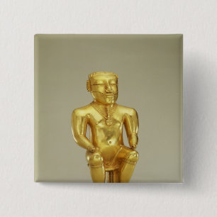 Badge Carré 5 Cm Flacon anthropomorphe de chaux