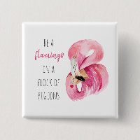 Flamant rose Aquarelle Exotique Rose Moderne Avec