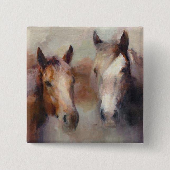 Badge Carré 5 Cm Flambant l'ouest (Devant)