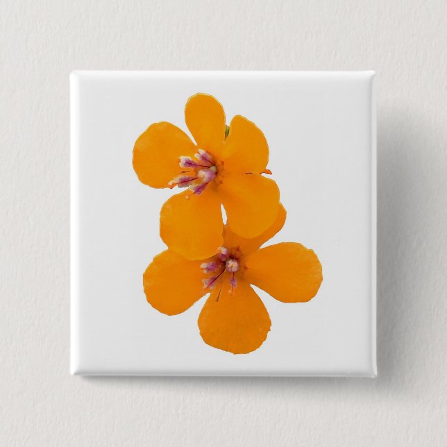 Badge Carré 5 Cm floral (Devant)