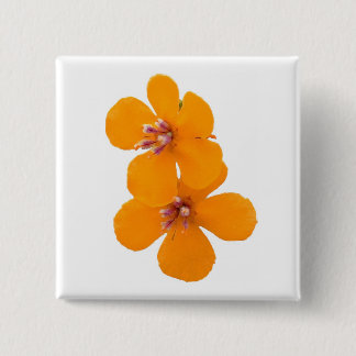 Badge Carré 5 Cm floral
