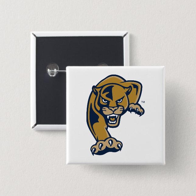 Badge Carré 5 Cm Florida International University Panthers (Devant & derrière)