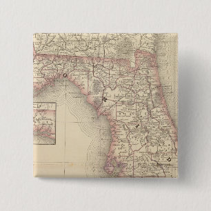 Badge Carré 5 Cm Floride 10