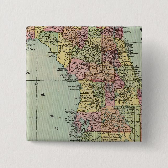 Badge Carré 5 Cm Floride 5 (Devant)