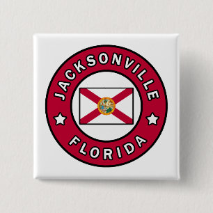 Badge Carré 5 Cm Floride de Jacksonville