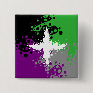 Badge Carré 5 Cm Flux Aspec