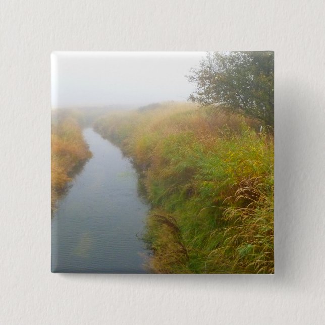 Badge Carré 5 Cm Foggy creek 2 (Devant)