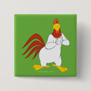 Badge Carré 5 Cm Foghorn Leghorn  Mauvais regard