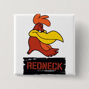 Badge Carré 5 Cm Foghorn Redneck