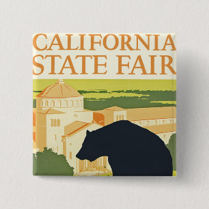Badge Carré 5 Cm Foire nationale de Californie