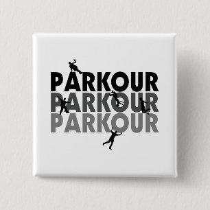 Badge Carré 5 Cm Fonctionnement libre de Parkour