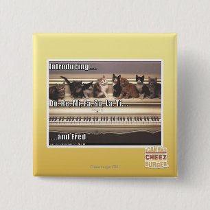 Badge Carré 5 Cm Font, le Re, MI, fa, ainsi, La, Ti, Fred