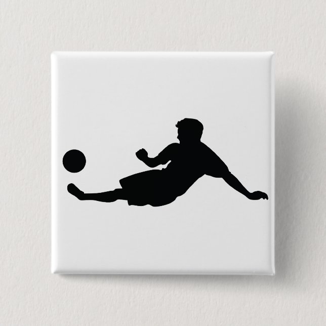 Badge Carré 5 Cm Football (Devant)