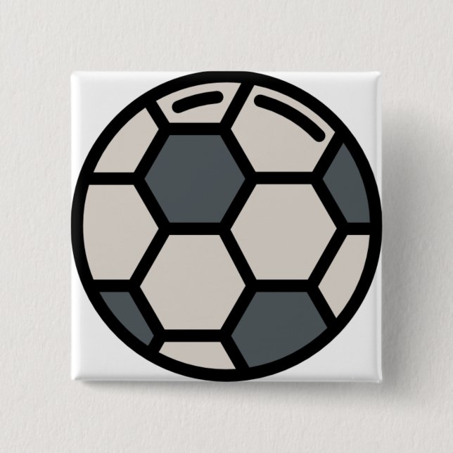 Badge Carré 5 Cm football (Devant)