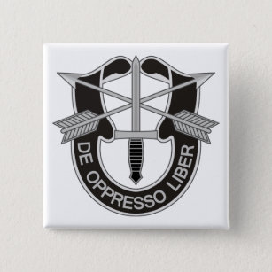 Badge Carré 5 Cm Forces spéciales SF De Oppresso Liber